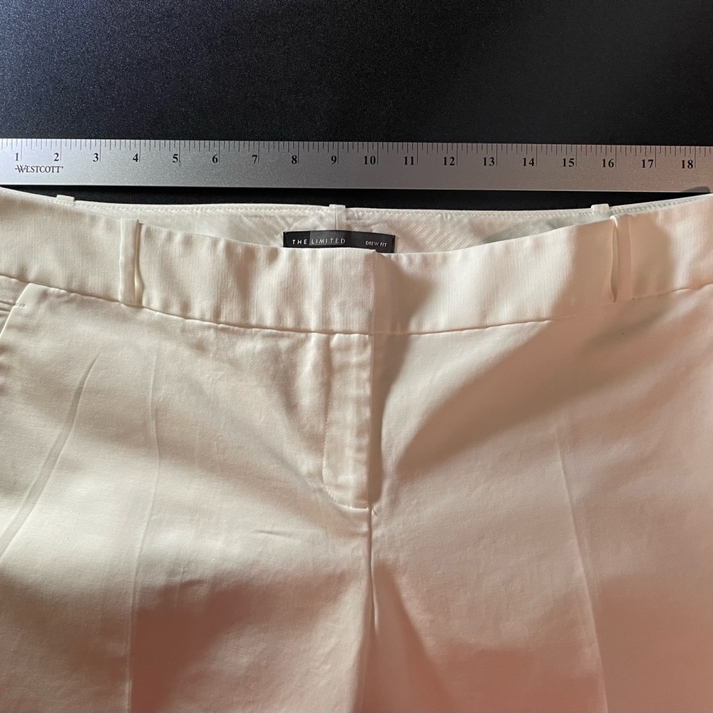 The Limited Drew Fit Cream Trousers